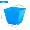 Venda direta vaso de plástico vaso quadrado pequeno vaso de rede para suculentas vaso para mudas vaso quadrado fosco quadrado preto pequeno