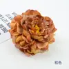 Flores Artificiales de Seda en Colores Otoñales, Coronas de Flores de Peonía, Arreglos Florales, Accesorios para el Cabello de Estilo Tradicional, Pintura al Óleo de Flores de Seda Peonías