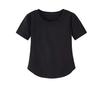 2026 Nova Camiseta Estilo Americano Espinha de Peixe Ombro Reto Manga Curta para Mulheres, Verão Slim-Fit Valorizadora Barra Curva Top Puro Desejo para Mulheres