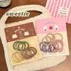 Lindo Set de Gomas para el Cabello Dopamina de Alta Elasticidad para Niños Bebé Bandas de Goma Pequeñas Coletas Trenzas Gomas Versátiles Accesorios para el Cabello