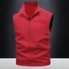 Colete Casual Personalizado para Homens de Primavera e Outono, Colete para Trabalho ao Ar Livre, Montanhismo, Homens Jovens e de Meia-Idade, Gola Alta, Respirável, Secagem Rápida, Multicor