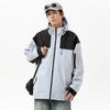 Chaqueta Personalizada 2024 Nueva con Capucha Cortavientos Bloque de Color Chaqueta Serie Montaña Primavera Impermeable para Exterior Alta Chaqueta