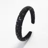 Faixa de Cabelo Cruzada Esponja Cabeça de Caveira Alta Cheia de Pérolas e Diamantes Coreana Super Brilhante Luxo de Luxo Faixa de Cabelo de Strass Acessórios de Cabelo de Ponta de Nicho