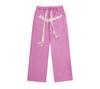 OREETA Marca de Moda Outono Calças Esportivas Letras Bordado de Toalha Cordão Calças Casuais Masculinas Soltas Calças de Dança Femininas