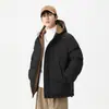 Nueva colección de invierno: Chaquetas de plumas para hombre y pareja, abrigos con capucha y engrosados estilo coreano, chaquetas de algodón de moda y deportivas para hombre, con opciones de estampado disponibles