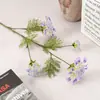 Flores Artificiais de Seda com Renda Grande de 4 Cabeças, Estilo Vintage, Flores Falsas para Sala de Estar e Quarto, Arte Floral, Decoração Suave, Flores de Exibição