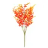 Flores Artificiales Naranja Otoño de Amazon para Patio y Jardín Decoración Exterior, Excelente Arreglo de Atmósfera para Flores de Terraza