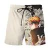 Pantalones Cortos de Verano Europeos y Americanos Dragon Ball Huo Sombra Impresos en 3D Pantalones Casuales Sueltos de Verano Pantalones de Playa para Hombre de Anime Japonés
