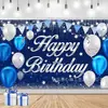 Fondo de fiesta de cumpleaños nuevo transfronterizo 2027, fondo de decoración festiva con diseño de globo y pastel de cumpleaños impreso en alta definición
