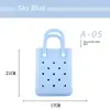Nuevas Explosiones EVA Bolsa Portátil con Agujeros Impermeable Bolsa de Playa DIY Verano Creativa Linda Bolsa Cuadrada Pequeña Bolsa Nueva