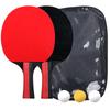 Raqueta de tenis de mesa de carbono directa de fábrica comercio exterior juego de raquetas de tenis de mesa PPQ dos golpes tres pelotas explosiones calientes