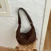 Bolso cruzado vintage de gran capacidad con estampado de leopardo para mujer, bolso de hombro tipo tote de diseño nicho estilo coreano para el día a día