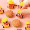 Hambúrguer batata frita brinquedo de carro traseiro mini criativo comida traseira brincar carro jardim de infância escola primária presente fábrica atacado