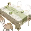 Mantel Minimalista Impermeable a Prueba de Aceite Lavable Esterilla de Mesa Rectangular para Mesa de Comedor Tela de Mesa de Café de Lujo Ligero de Gama Alta para Uso en el Hogar
