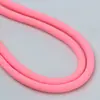 En stock 7.5mm color sólido poliéster redondo cordón para teléfono, directo de fábrica, cordón para teléfono, accesorios para ropa