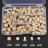 180 tachinhas de log para quadro de cortiça tachinhas de madeira especiais pregos de pressão multifuncionais pregos para arte de parede de fotos diy