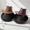 Rebite de Cinto Niutou Chapéu Jazz Masculino e Feminino Primavera Verão e Outono Chapéu de Sol para Viagem ao Ar Livre Aba Larga Chapéu de Cowboy Ocidental de Xizang