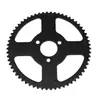 Piñón de mini motocicleta 49CC 25H/T8F engranaje de accionamiento de rueda libre grande plato de cadena de bicicleta todoterreno pequeña de dos tiempos