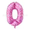 Balão de Filme de Alumínio Digital Novo de 18 polegadas Transfronteiriço EUA 0-9 Dourado e Prata Ouro Rosa Suprimentos de Decoração para Festa de Aniversário