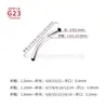 Aleación de Titanio G23 Barra Curva de Doble Extremo Rosca Interna Perforación Ceja Labio Stud Barra Curva Perforación Joyería Corporal Accesorios Al Por Mayor