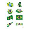 Venta al por mayor Juegos de la Copa del Mundo Bandera Nacional Calcomanía de Tatuaje Impermeable Calcomanía de Fútbol Calcomanía para la Cara Calcomanía de Juguete una generación de cabello