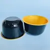 Taza de papel de aluminio redondo grueso de 170 ml, molde para pastel, taza para hornear pudín, tazón para hornear Snow Mei Niang con tapa
