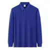 Ropa para Hombre Colección Primavera y Otoño 2026 Algodón Peinado de Fibra Larga 100% Camisa Polo Clásica Unisex Casual de Negocios Manga Larga