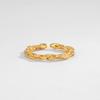 Anillo trenzado con diseño S925, estilo retro, con cuerda torcida y viento frío, anillo de dedo con forma de comida, simple y personalizado.