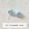 [Wangyang] Material e acessório para corrente de celular DIY temático de queijo Hello Kitty pintada de azul e branco em formato de estrela de acrílico