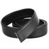Cinturón de Piel de Vacuno de Primera Capa con Patrón de Lichi y Borde Recortado, Estilo para Hombre, Hebilla Automática, Ranura para Hebilla, Ancho del Cinturón 3.4cm, Cinturón de Piel Genuina