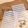 Cinta de Doble Cara Especial para Uñas, Transparente y Sin Rastro, Pegamento de Cristal Ovalado, Base de Práctica para Usar Uñas, Pegatinas Adhesivas Fijas