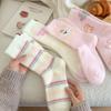 Calcetines de Felpa Rosados para Niños Otoño e Invierno Calcetines de Mediados de Otoño Calcetines Gruesos y Cálidos de Terciopelo Australiano Cálidos de Invierno Lindos para Dormir Calcetines de Luna