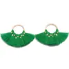 Pendientes de Aro Metálico con Borla de Abanico de Colores Accesorios para el Cabello Accesorios Colgantes Hechos a Mano DIY Colgante para Llave Colgante Pequeño