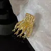 Pinza para el Cabello de Calavera Europea y Americana, Pasador Divertido de Aleación para Mujeres con Personalidad, Flequillo, Pinza Lateral para el Cabello