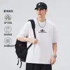 Ropa para Hombre Fengshe / Nueva Camiseta de Manga Corta de Verano 2026 para Hombre con Estampado de Letras y Artesanía de Silicona 3D de Alta Resistencia