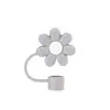 Tapa de Silicona de Grado Alimenticio para Popote Transfronteriza con Diseño de Flor de Ciruelo Adecuada para Popotes Stanley, Juego de Tapas de Enchufe a Prueba de Fugas 10 mm