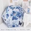 Estilo Tradicional Novo Estilo Chinês Dobrável Manual Totalmente Automático Cinco Dobras Uso Duplo Guarda-chuva de Sol e Chuva para Mulheres, Guarda-sol, Logotipo Personalizado