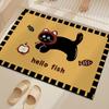 Tapete de Chão para Banheiro Desenho Animado Lama de Diatomáceas Absorvente de Água Secagem Rápida Capacho Banheiro Vaso Sanitário Antiderrapante Tapete para Pés Tapete Personalizado com Fotos