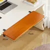Tablero de extensión para escritorio, escritorio de oficina sin taladrar, organizador de escritorio expandible, plegable, ampliado y alargado, tablero de extensión con reposabrazos