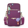 Nova Bolsa de Celular Feminina Transversal Mini Bolsa Versátil Bolsa de Tecido Oxford Vertical de Mão Porta-Moedas Atacado