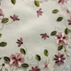 Jogos americanos florais verdes mais vendidos transfronteiriços, porta-pratos decorativos bordados estilo pastoral francês, toalha de mesa floral para uso em hotel e casa em feriados