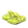 Zuecos Infantiles DIY de Colores Caramelo para Niños y Niñas, Lindos Pantuflas Cerradas de Dibujos Animados Anticolisión para Bebés en Verano