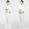 Tema Estúdio Fotográfico Novo Retrô Novo Estilo Chinês Vestido Amassado com uma Vibe Descolada para Sessão de Fotos da Barriga de Grávidas