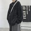 Suéter azul Klein para hombre ins moderno Otoño e Invierno Estilo retro japonés estilo perezoso suéter de punto grueso abrigo oversize