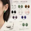 Versión coreana de joyería de comercio exterior, clip de oreja de cristal natural sin orificio para la oreja, mini pendientes de temperamento de moda con personalidad, clip de oreja de cristal
