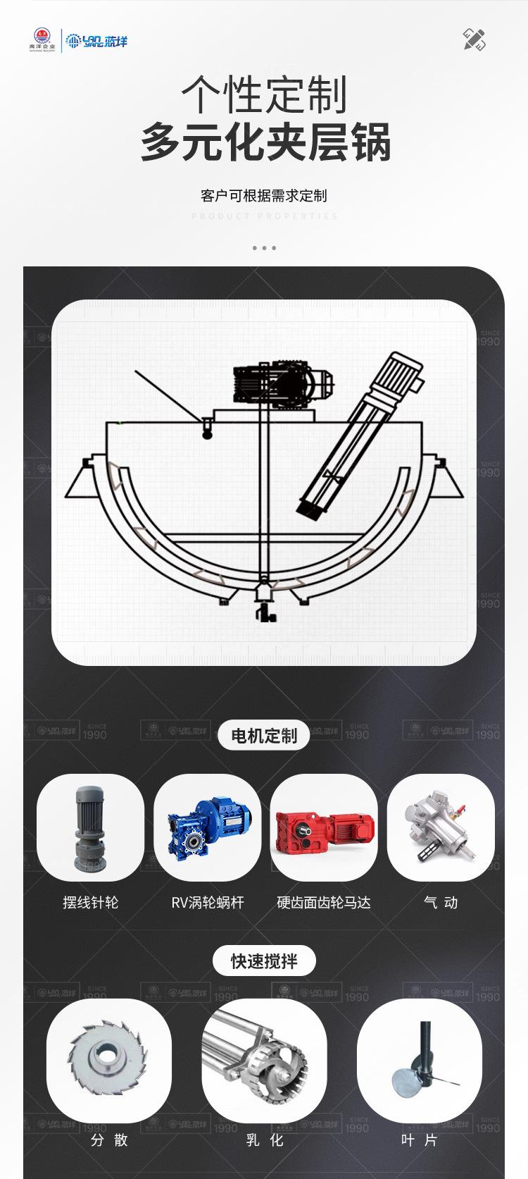 南洋夹层锅——100L电加热立式_0