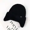 Gorro de Invierno Cálido para Hombre con Protección para las Orejas para Personas de Mediana Edad y Mayores, Gorro de Lana Tejido con Plus de Felpa a Prueba de Frío para Papá y Abuelo, Algodón