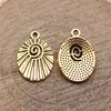20X13Mm 1.2g Multicolorido Europeu e Americano Mais Vendido Liga de Zinco Acessórios Pingente Espiral Radial