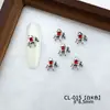 Accesorios para Uñas con Zirconia del Año del Caballo 2026 Nuevos Lindos Ponis del Zodiaco Rojo Aleación Pedrería Decoraciones de Uñas Portátiles para DIY