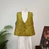 Novo Colete Jacquard Tie-dye Design Sense Chinês Outono 2026 Nova Camada Externa Sem Mangas Decote V Colete Elegante Emagrecedor 1